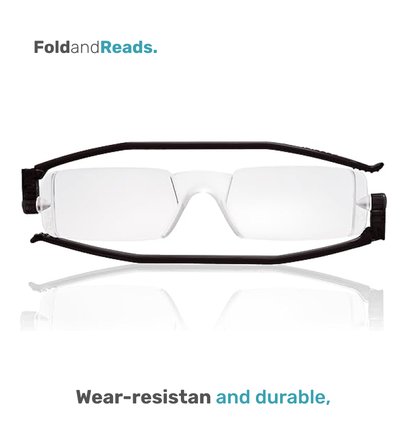 Foldable Reading Glasses | Black